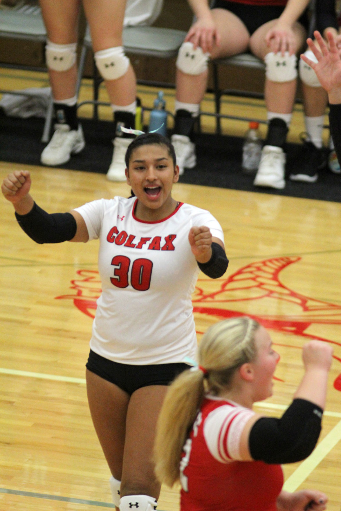 Cameron at Colfax volleyball regionals 10-24-19